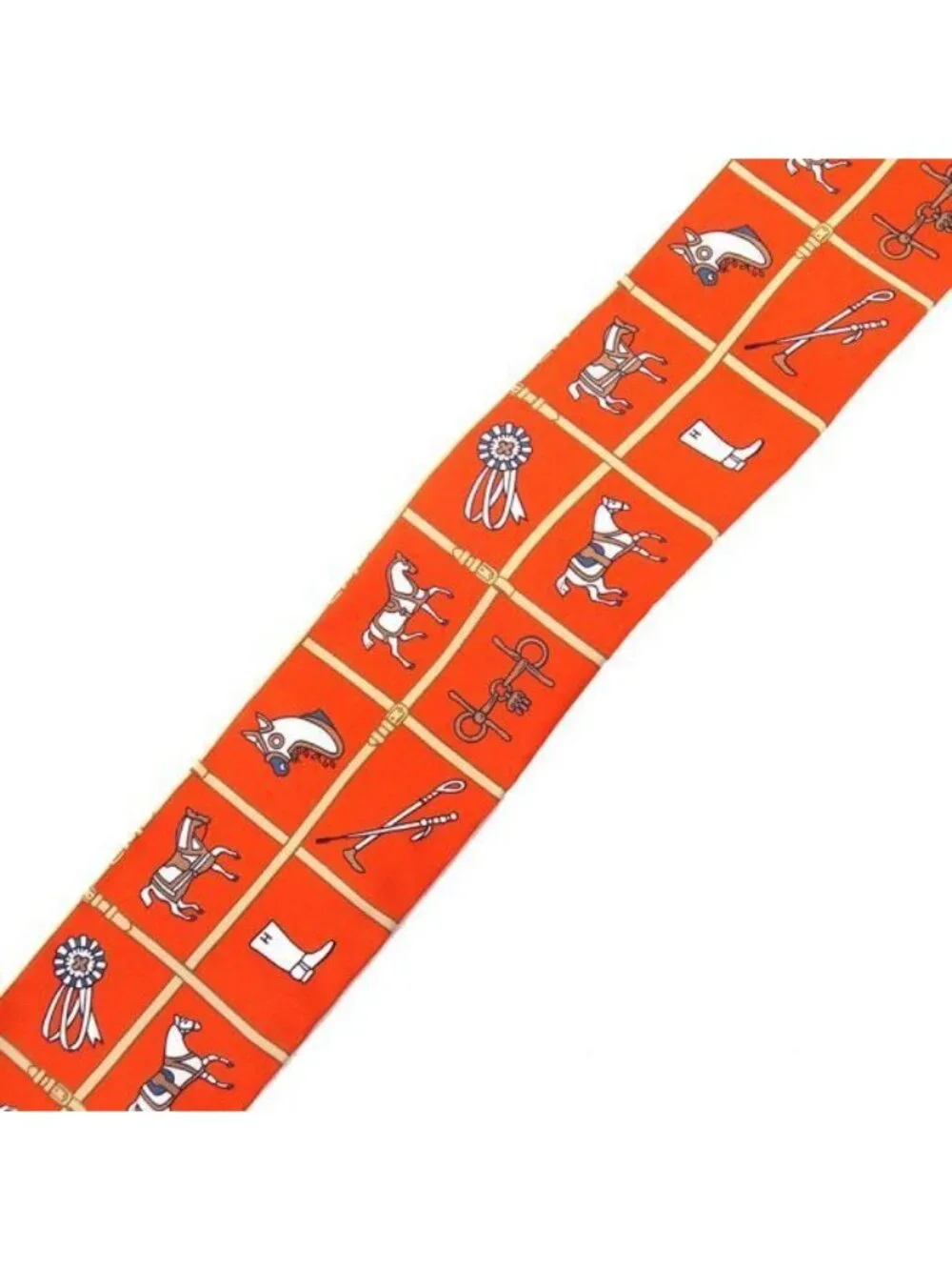 Hermes Twilly Scarf Orange - Picture 5 of 11